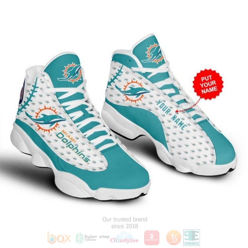 Personalized Miami Dolphins Nfl Custom Air Jordan 13 Shoes Personalized Miami Dolphins Nfl Custom Air Jordan 13 Shoes