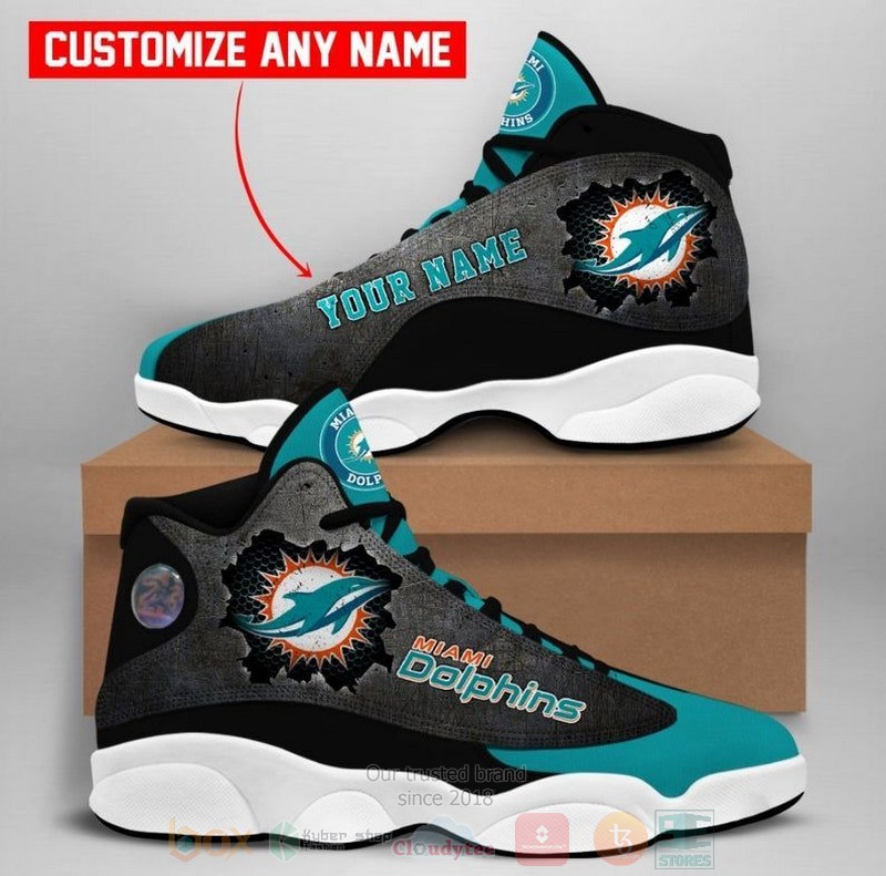 Personalized Miami Dolphins Nfl Team Air Jordan 13 Shoes Personalized Miami Dolphins Nfl Team Air Jordan 13 Shoes