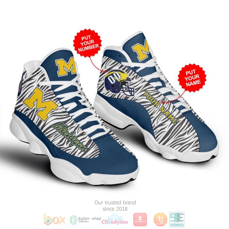 Personalized Michigan Wolverines Ncaa Custom Air Jordan 13 Shoes Personalized Michigan Wolverines Ncaa Custom Air Jordan 13 Shoes