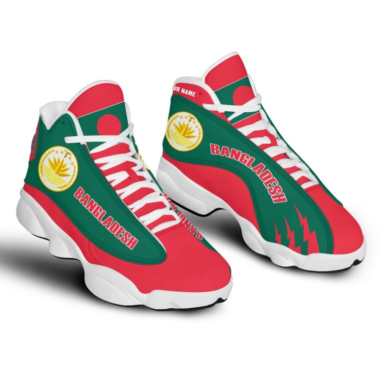 Personalized-National-Emblem-Of-Bangladesh-Custom-Air-Jordan-13-Shoes-3