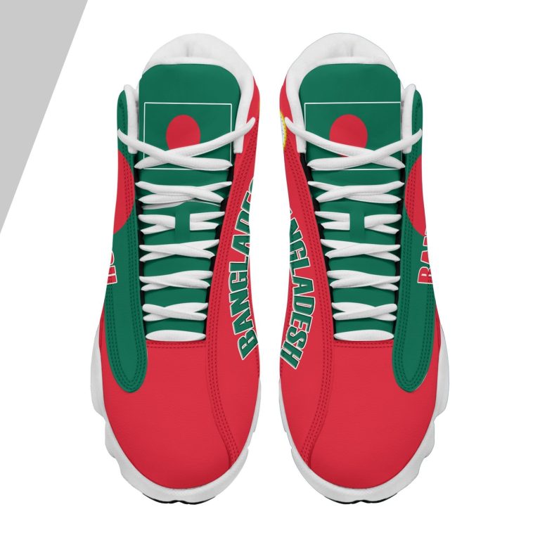 Personalized-National-Emblem-Of-Bangladesh-Green-Red-Custom-Air-Jordan-13-Shoes-2