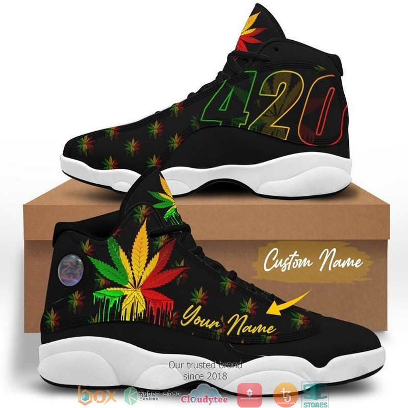 Personalized Native Weed Air Jordan 13 Sneaker Shoes Personalized Native Weed Air Jordan 13 Sneaker Shoes