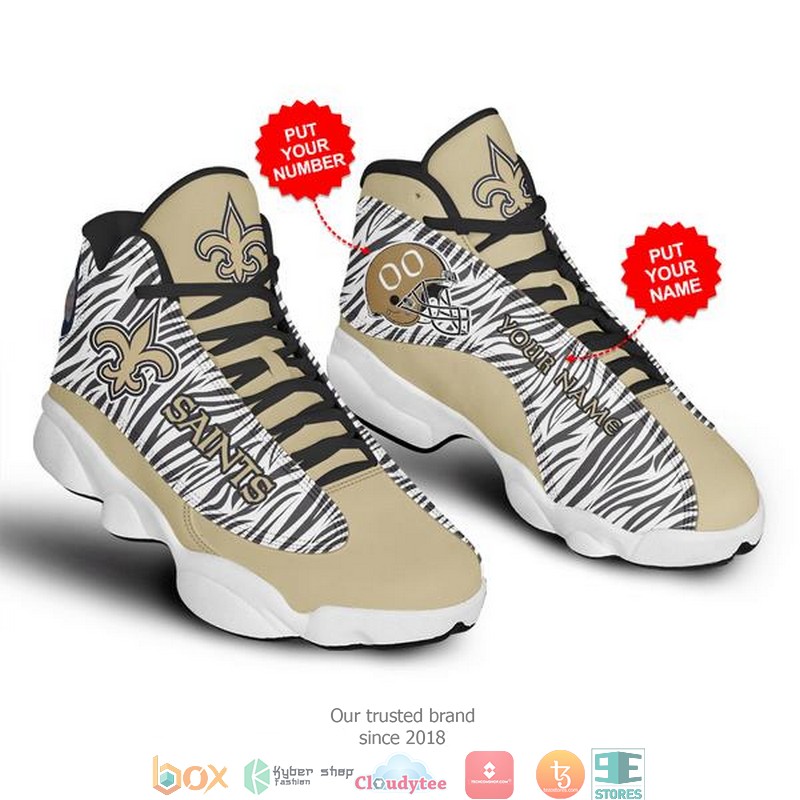 Personalized New Orleans Saints Nfl Football Air Jordan 13 Sneaker Shoes Personalized New Orleans Saints Nfl Football Air Jordan 13 Sneaker Shoes