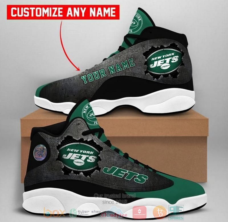 Personalized New York Jets Football Nfl Logo Custom Air Jordan 13 Shoes Personalized New York Jets Football Nfl Logo Custom Air Jordan 13 Shoes