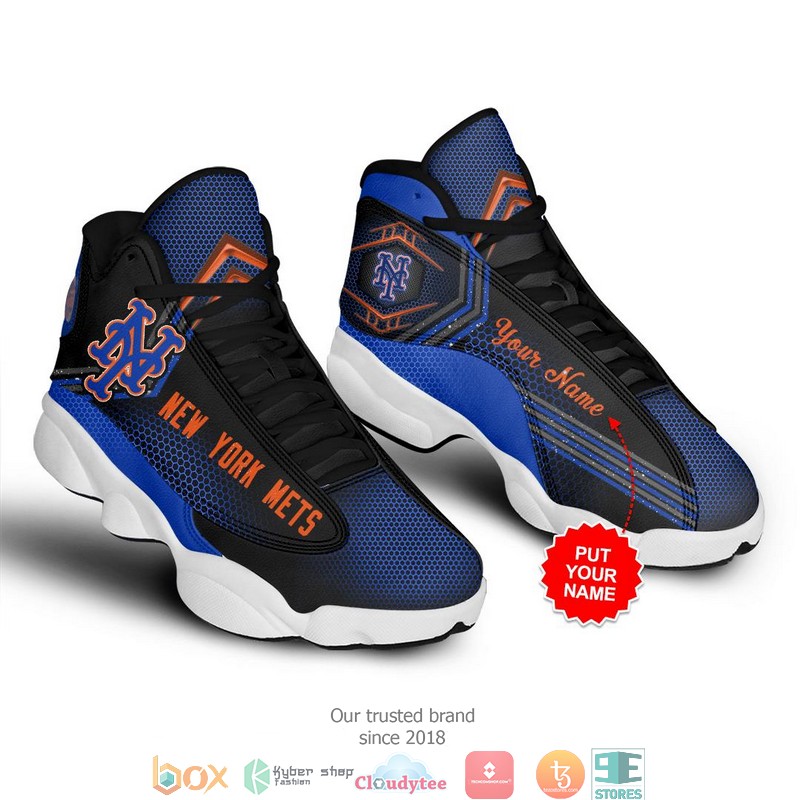 Personalized New York Mets Mlb Baseball Air Jordan 13 Sneaker Shoes Personalized New York Mets Mlb Baseball Air Jordan 13 Sneaker Shoes