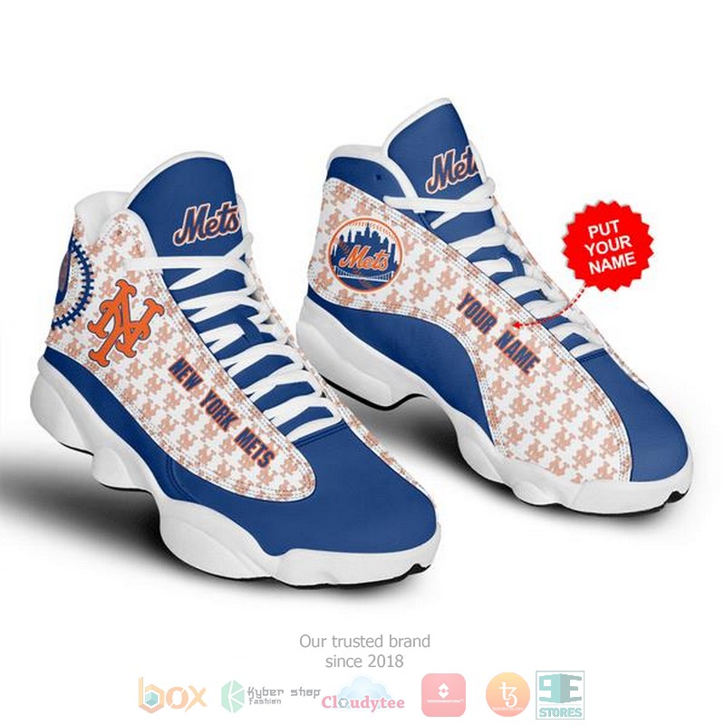 Personalized New York Mets Mlb Custom Air Jordan 13 Shoes Personalized New York Mets Mlb Custom Air Jordan 13 Shoes