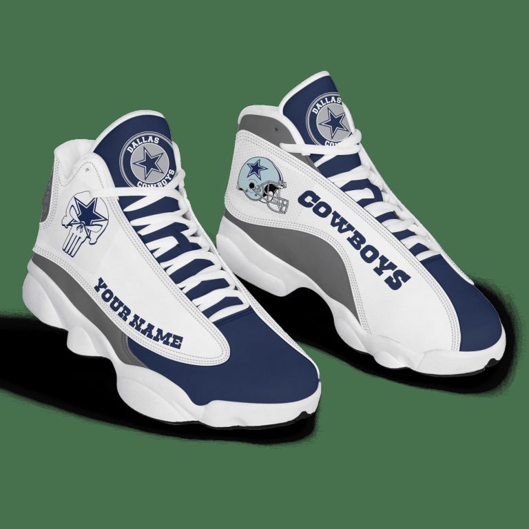 Personalized-Nfl-Dallas-Cowboys-Skull-Helmet-Air-Jordan-13-Shoes-2