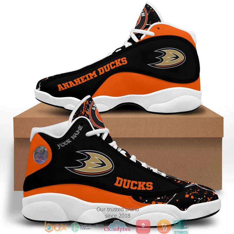 Personalized Nhl Anaheim Ducks Air Jordan 13 Shoes Personalized Nhl Anaheim Ducks Air Jordan 13 Shoes