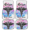 Personalized Nurse Car Floor Mats Custom Mandala Car Accessoories Gifts Idea For Nurse