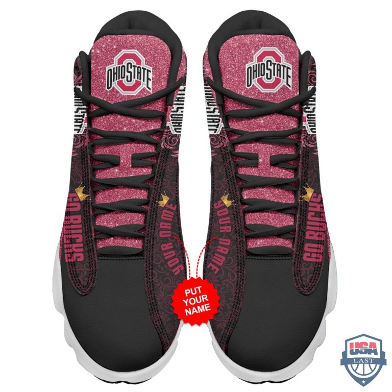 Personalized-Ohio-State-Go-Bucks-Glitter-Air-Jordan-13-Shoes-1