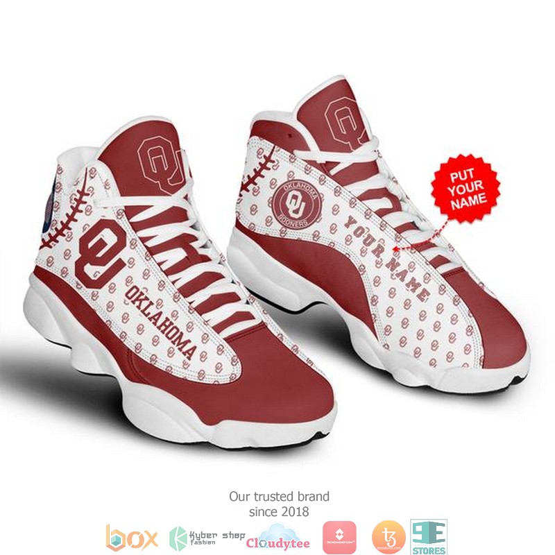 Personalized Oklahoma Sooners Nfl 2 Football Air Jordan 13 Sneaker Shoes Personalized Oklahoma Sooners Nfl 2 Football Air Jordan 13 Sneaker Shoes