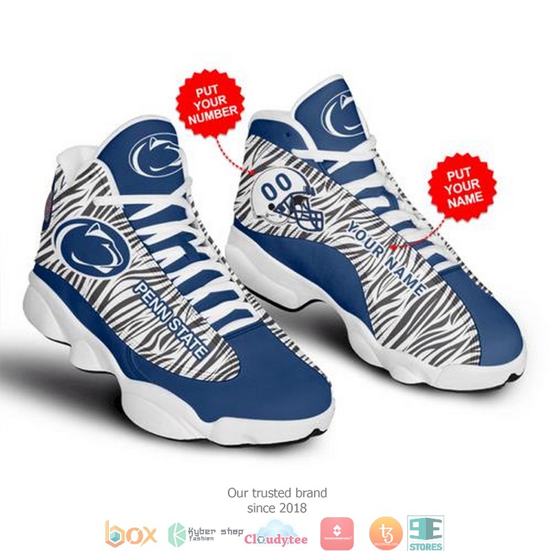 Personalized Penn State Nittany Lions Football Teams Air Jordan 13 Sneaker Shoes Personalized Penn State Nittany Lions Football Teams Air Jordan 13 Sneaker Shoes