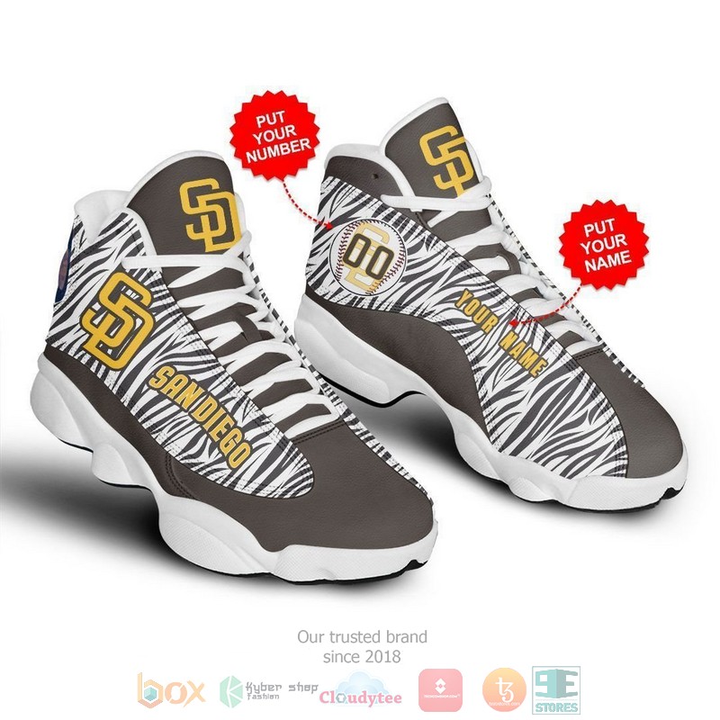Personalized San Diego Padres Mlb Baseball Camo Custom Air Jordan 13 Shoes Personalized San Diego Padres Mlb Baseball Camo Custom Air Jordan 13 Shoes