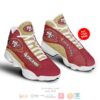 Personalized San Francisco 49Ers Nfl Custom Red Yellow Air Jordan 13 Shoes