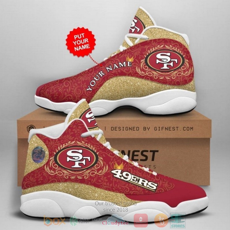 Personalized San Francisco 49Ers Nfl Football Team Custom Air Jordan 13 Shoes Personalized San Francisco 49Ers Nfl Football Team Custom Air Jordan 13 Shoes