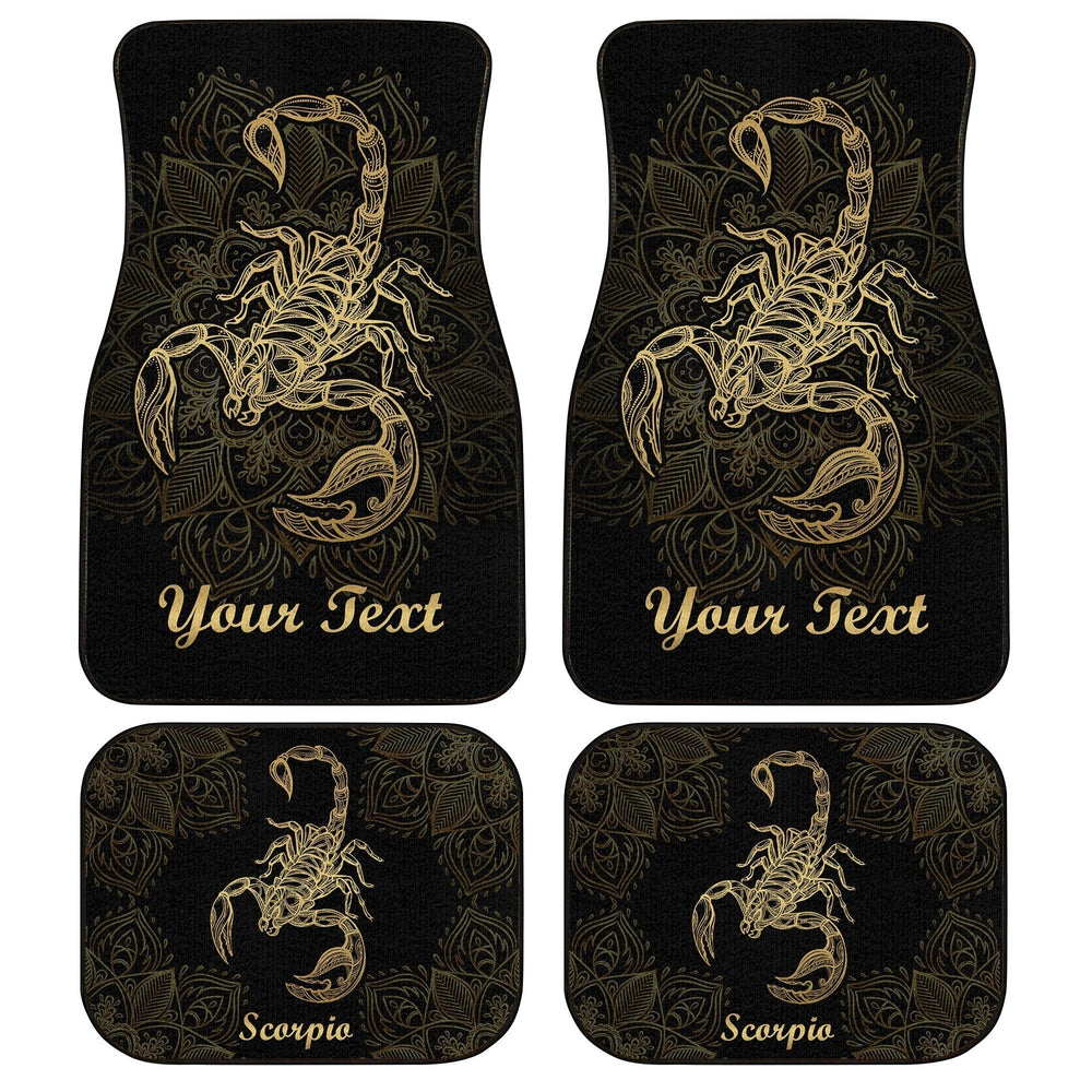 Personalized Scorpio Car Floor Mats Custom Zodiac Sign Scorpio Car Accessories Gifts Idea Personalized Scorpio Car Floor Mats Custom Zodiac Sign Scorpio Car Accessories Gifts Idea