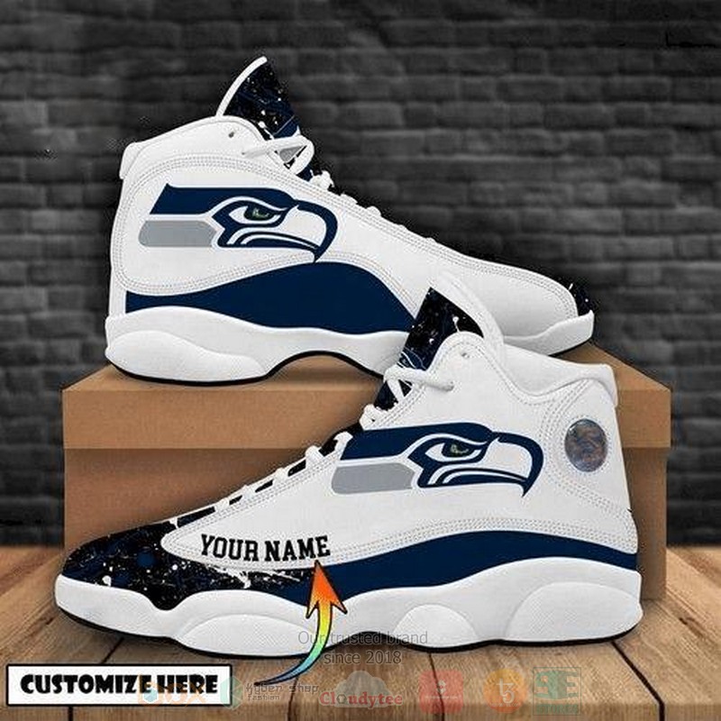 Personalized Seattle Seahawks Nfl Custom Air Jordan 13 Shoes Personalized Seattle Seahawks Nfl Custom Air Jordan 13 Shoes