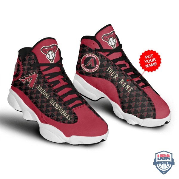 Personalized-Shoes-Arizona-Diamondbacks-Air-Jordan-13-Custom-Name-2