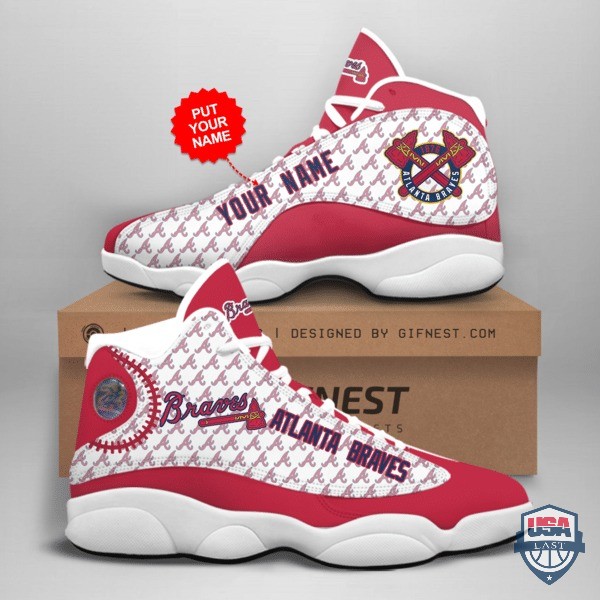 Personalized Shoes Atlanta Braves Primary Air Jordan 13 Custom Name Personalized Shoes Atlanta Braves Primary Air Jordan 13 Custom Name