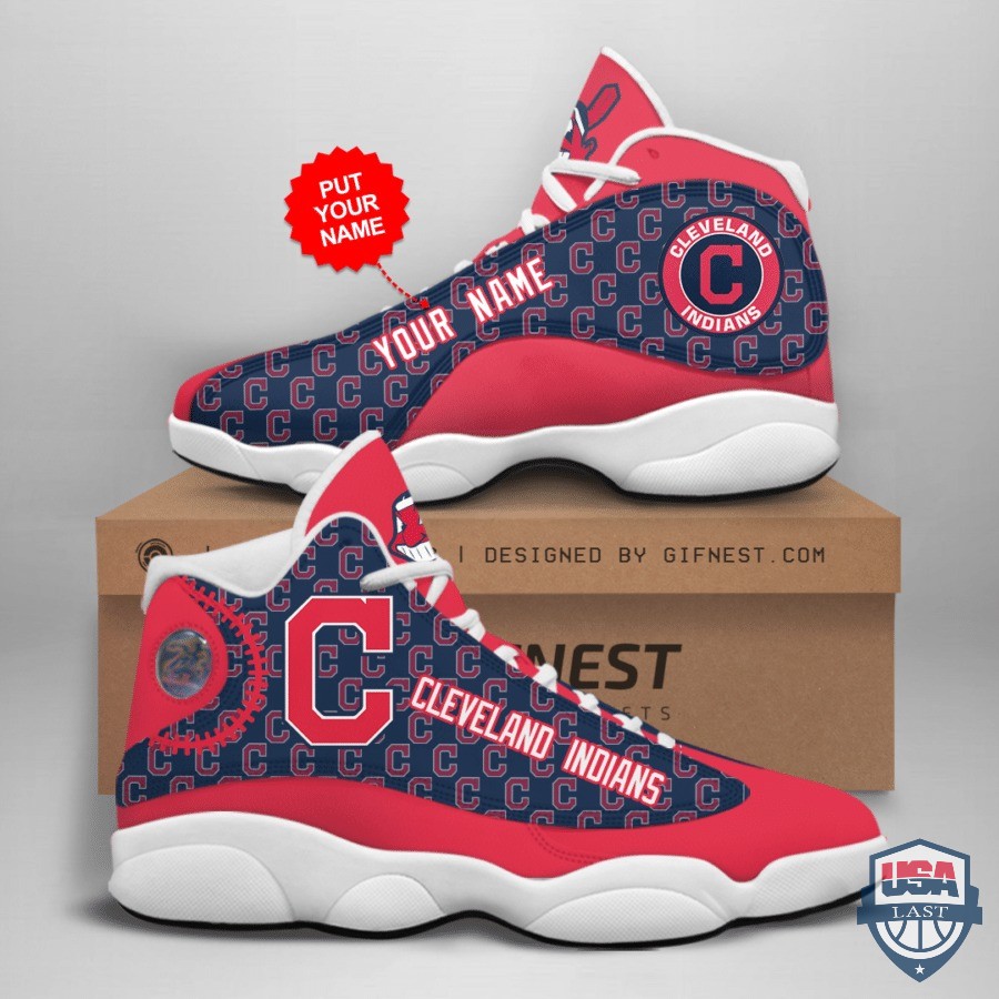 Personalized Shoes Cleveland Indians Air Jordan 13 Custom Name Personalized Shoes Cleveland Indians Air Jordan 13 Custom Name