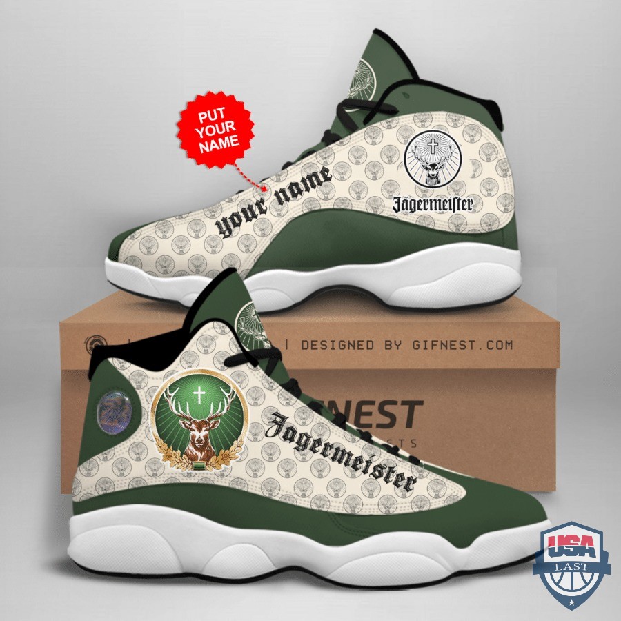 Personalized Shoes Jagermeister Air Jordan 13 Custom Name Personalized Shoes Jagermeister Air Jordan 13 Custom Name