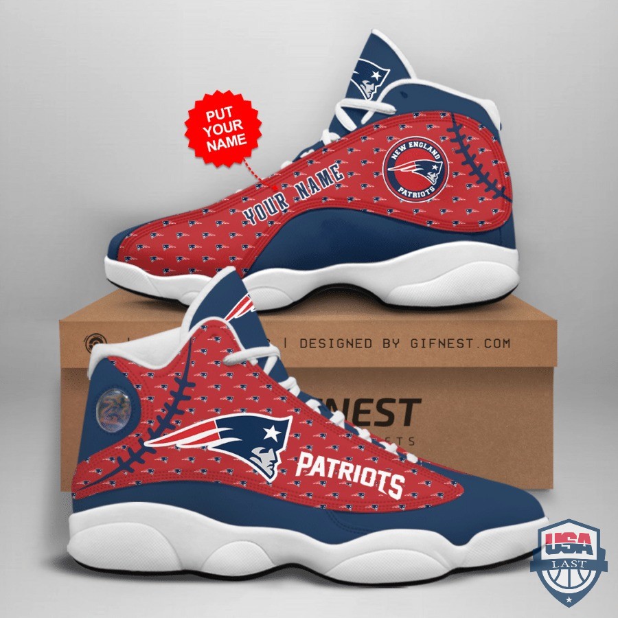 Personalized Shoes New England Patriots Air Jordan 13 Custom Name Personalized Shoes New England Patriots Air Jordan 13 Custom Name