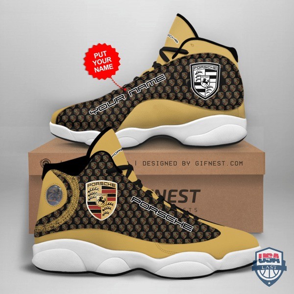 Personalized Shoes Porsche Air Jordan 13 Custom Name Personalized Shoes Porsche Air Jordan 13 Custom Name