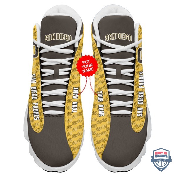 Personalized-Shoes-San-Diego-Padres-Air-Jordan-13-Custom-Name-1