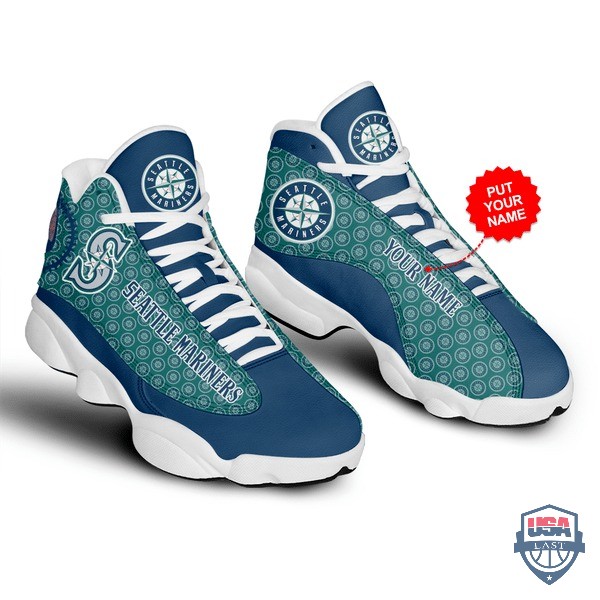 Personalized-Shoes-Seattle-Mariners-Air-Jordan-13-Custom-Name-2