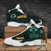 Personalized Skull Green Bay Packers Nfl Teams Football Logo Air Jordan 13 Shoes