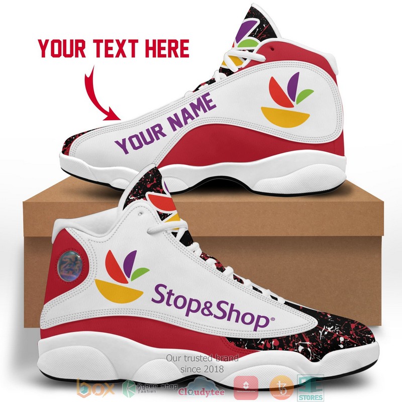Personalized Stop And Shop Color Plash Air Jordan 13 Sneaker Shoes Personalized Stop And Shop Color Plash Air Jordan 13 Sneaker Shoes