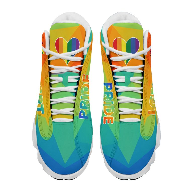 Personalized-Sunflowers-Lgbt-Love-Is-Love-Custom-Air-Jordan-13-Shoes-1