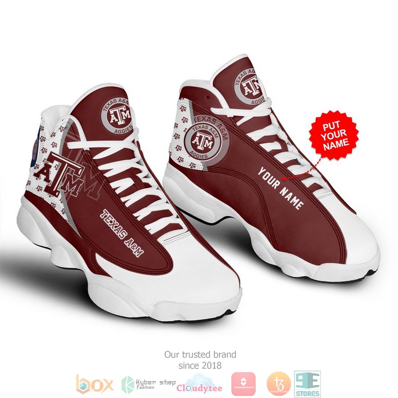 Personalized Texas A M Aggies Nfl 1 Football Air Jordan 13 Sneaker Shoes Personalized Texas A M Aggies Nfl 1 Football Air Jordan 13 Sneaker Shoes