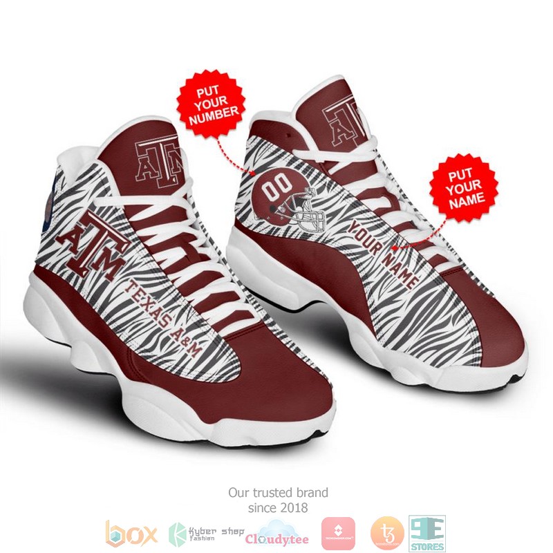Personalized Texas A M Aggies Nfl 2 Football Air Jordan 13 Sneaker Shoes Personalized Texas A M Aggies Nfl 2 Football Air Jordan 13 Sneaker Shoes