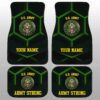 Personalized U.S Army Car Floor Mats Customized Name US Military Car Accessories