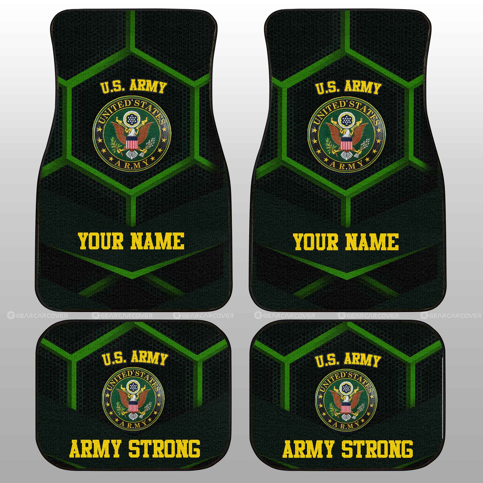 Personalized U.S Army Car Floor Mats Customized Name US Military Car Accessories Personalized U.S Army Car Floor Mats Customized Name US Military Car Accessories