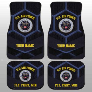 Personalized U.S. Air Force Military Car Floor Mats Custom Name Car Accessories