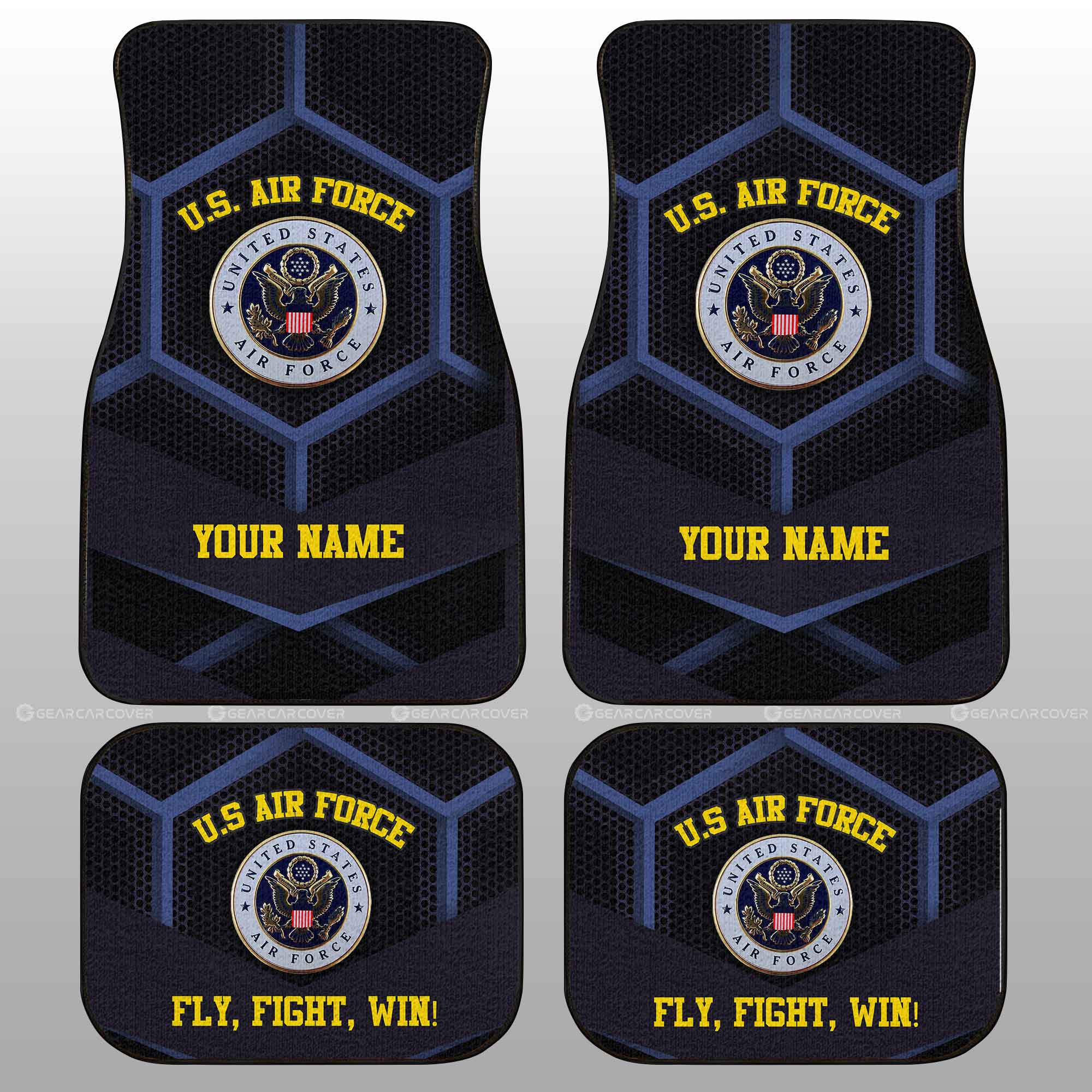 Personalized U.S. Air Force Military Car Floor Mats Custom Name Car Accessories Personalized U.S. Air Force Military Car Floor Mats Custom Name Car Accessories