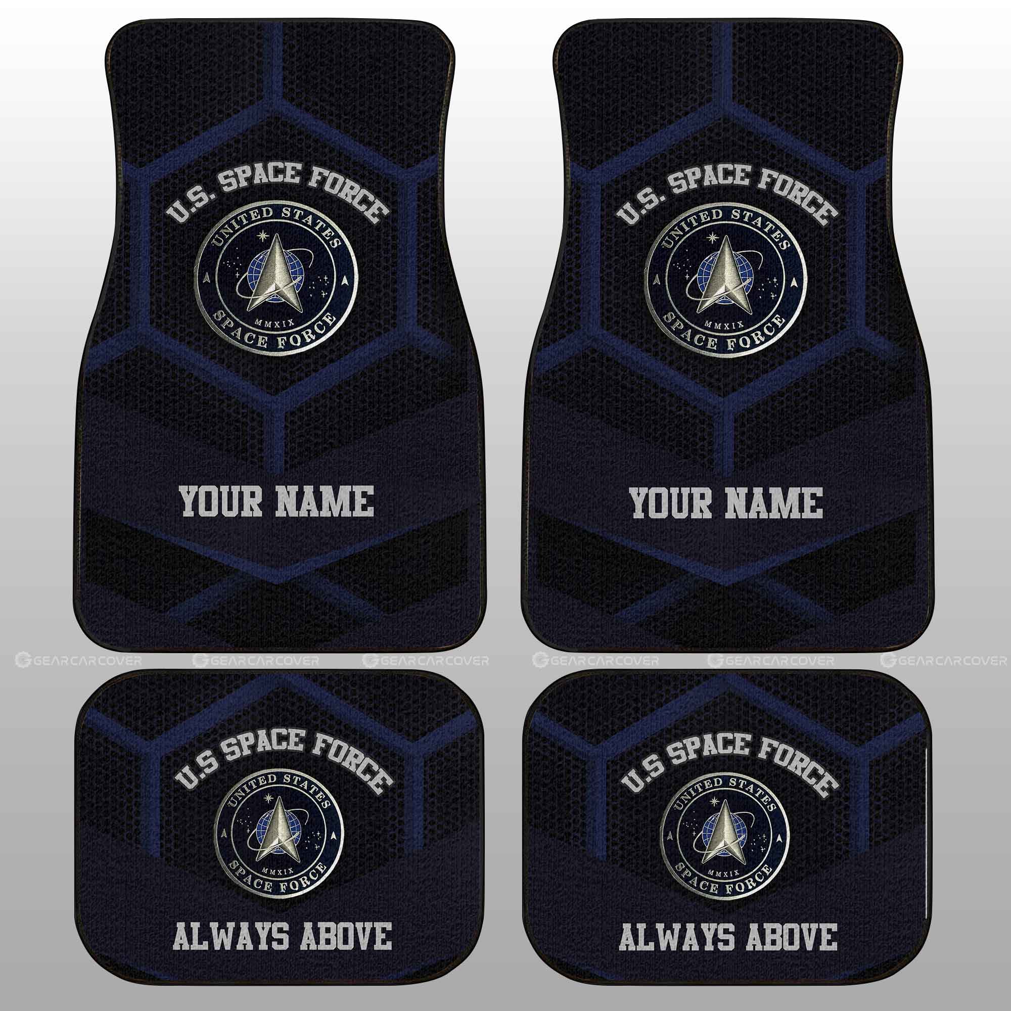 Personalized U.S. Space Force Military Car Floor Mats Custom Name Car Accessories Personalized U.S. Space Force Military Car Floor Mats Custom Name Car Accessories