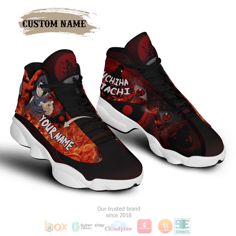 Personalized Uchiha Itachi Akatsuki Custom Air Jordan 13 Shoes Personalized Uchiha Itachi Akatsuki Custom Air Jordan 13 Shoes