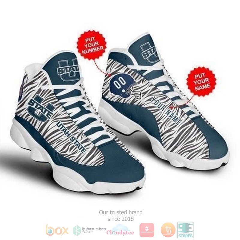 Personalized Utah State Aggies Football Ncaa Team Custom Air Jordan 13 Shoes Personalized Utah State Aggies Football Ncaa Team Custom Air Jordan 13 Shoes