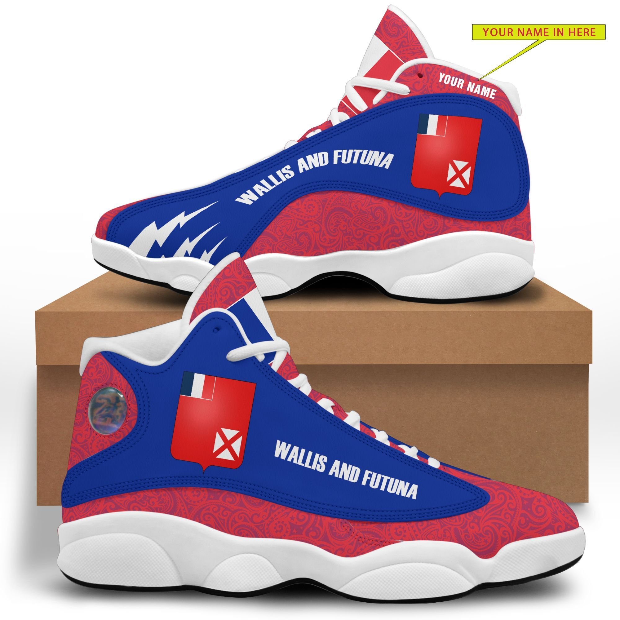 Personalized Wallis Va Futuna Custom Air Jordan 13 Shoes Personalized Wallis Va Futuna Custom Air Jordan 13 Shoes