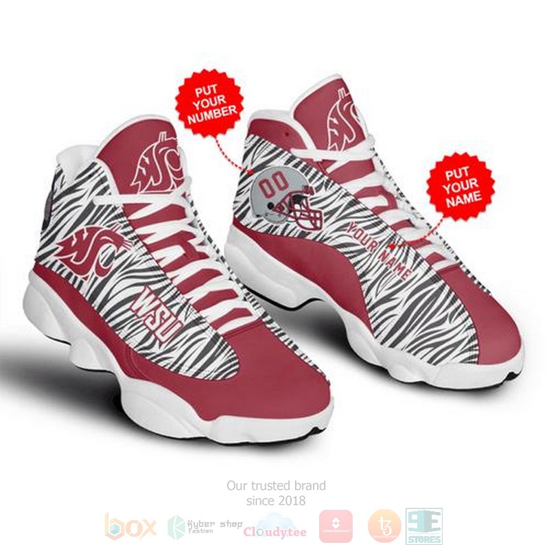 Personalized Washington State Cougars Teams Ncaa Custom Air Jordan 13 Shoes Personalized Washington State Cougars Teams Ncaa Custom Air Jordan 13 Shoes