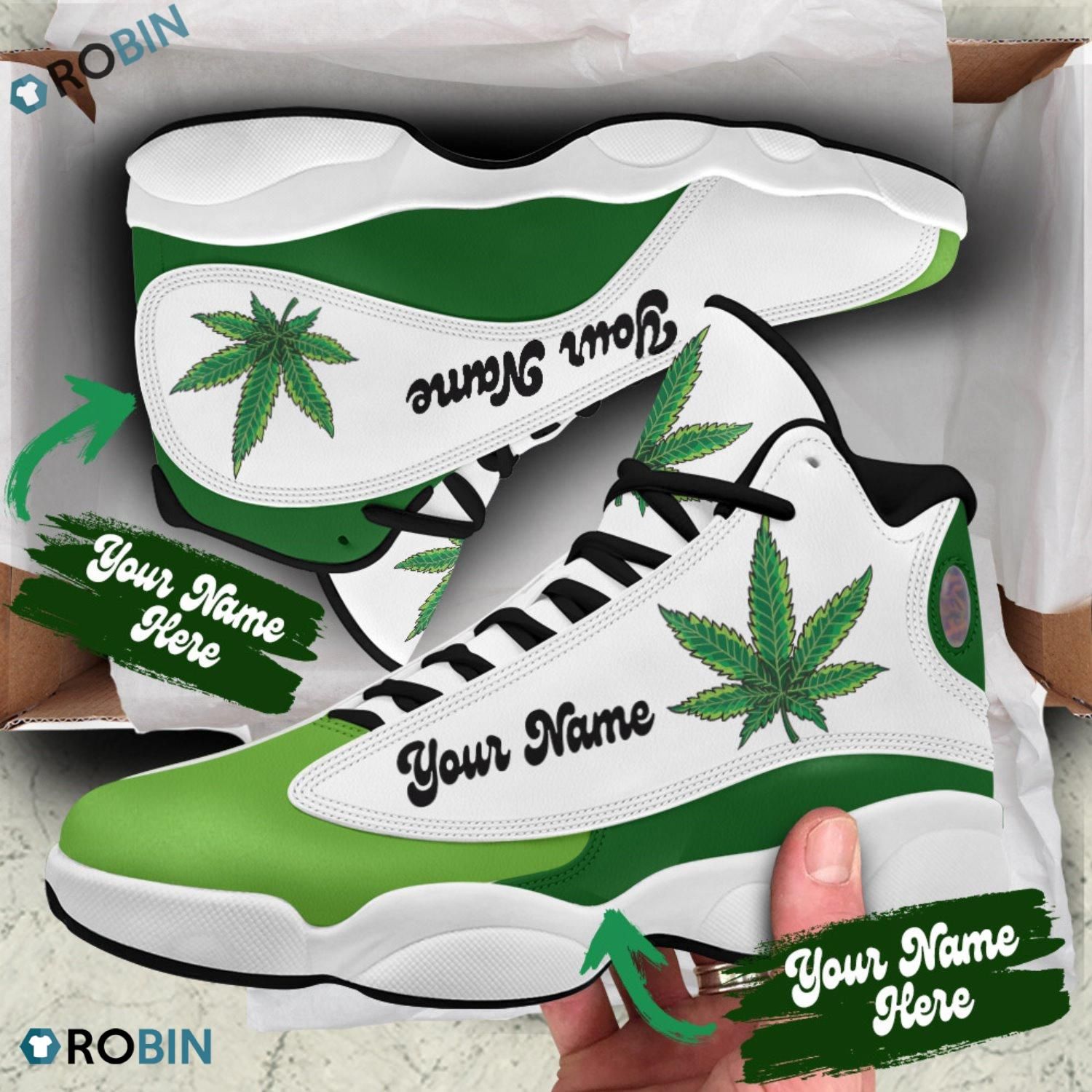 Personalized Weed Air Jordan 13 Shoes Personalized Weed Air Jordan 13 Shoes
