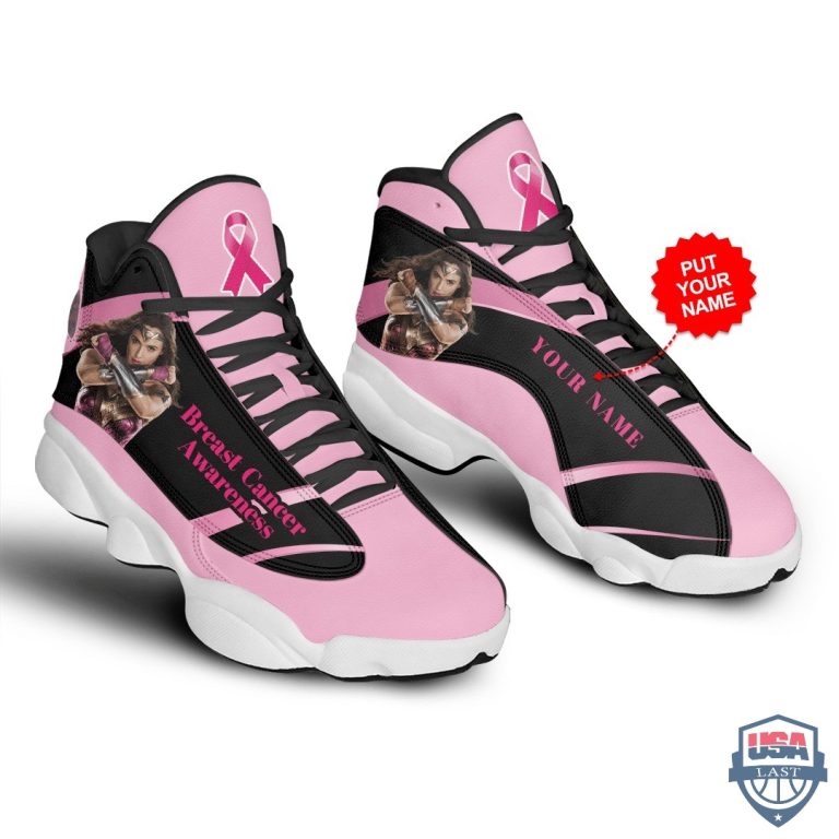 Personalized-Wonder-Woman-Breast-Cancer-Awareness-Air-Jordan-13-Shoes-1
