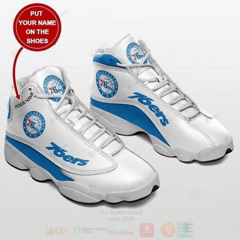 Philadelphia 76Ers Nba Custom Name Air Jordan 13 Shoes Philadelphia 76Ers Nba Custom Name Air Jordan 13 Shoes
