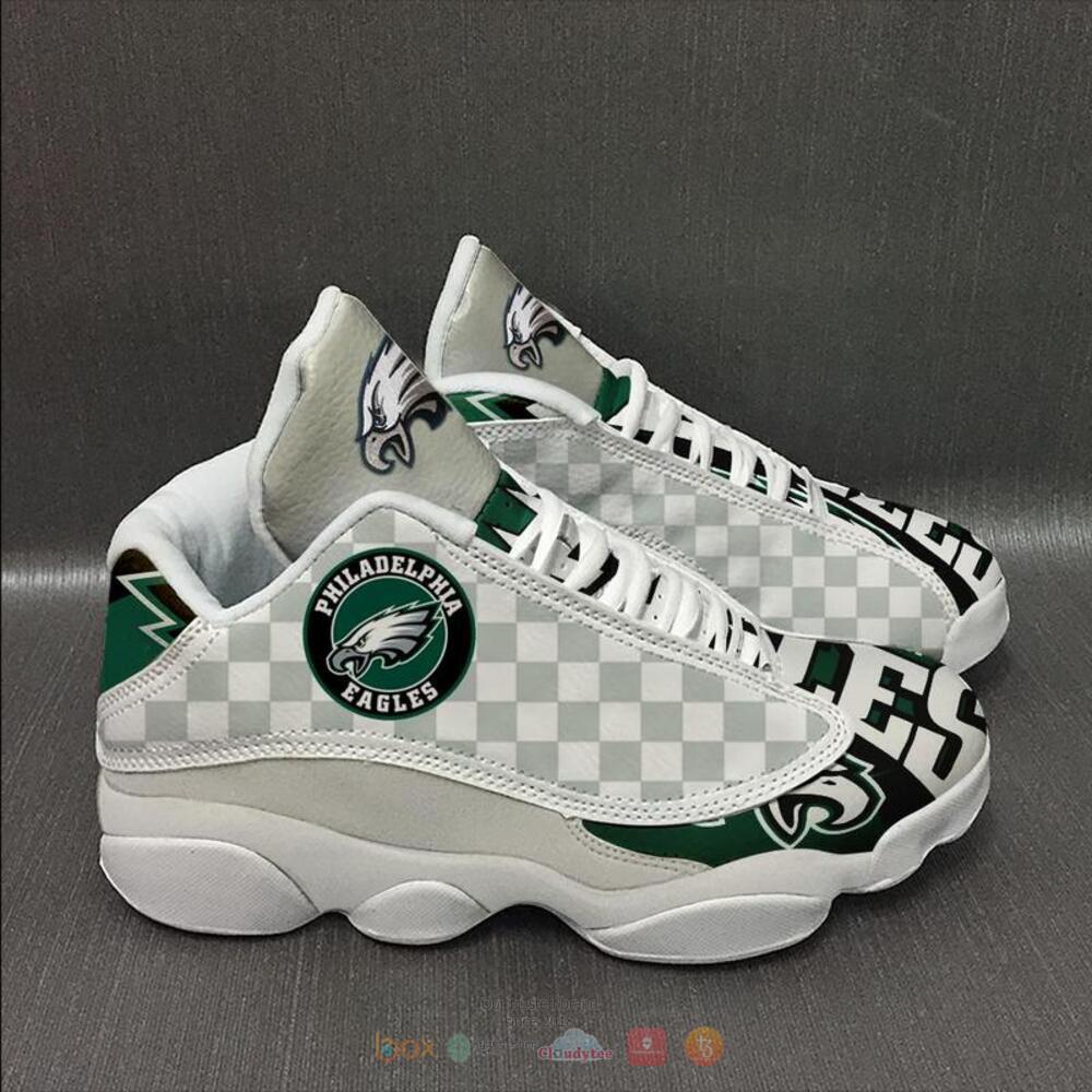 Philadelphia Eagles Light Green Plaid Pattern Air Jordan 13 Shoes Philadelphia Eagles Light Green Plaid Pattern Air Jordan 13 Shoes