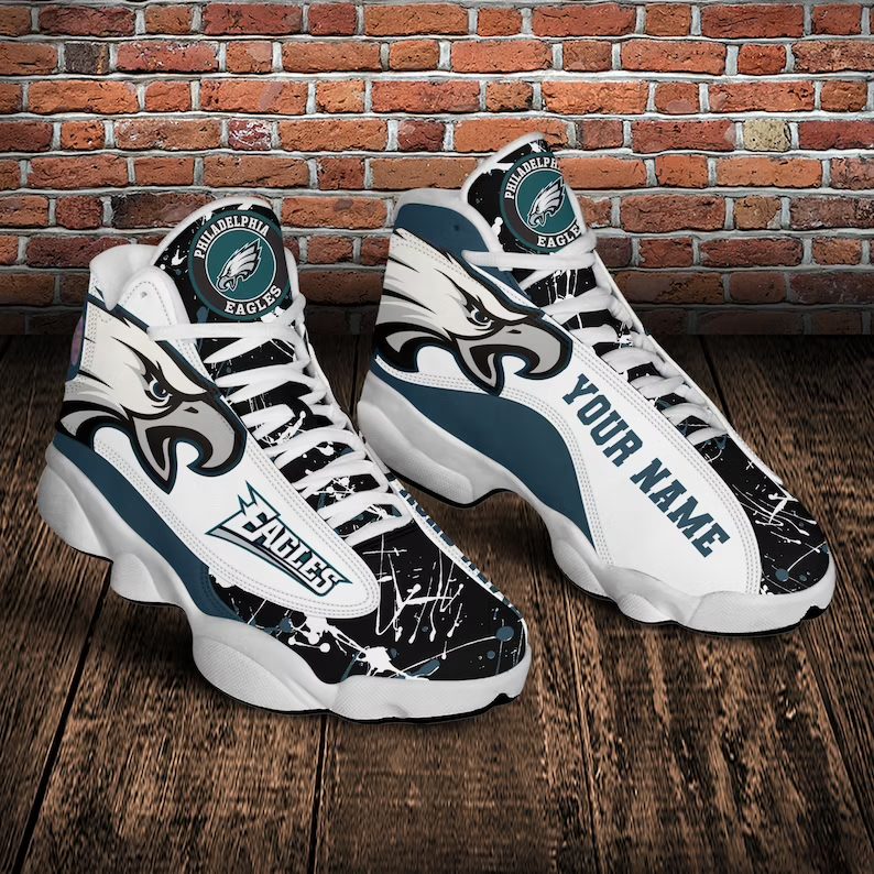 Philadelphia Eagles Personalized Air Jordan 13 Shoes Philadelphia Eagles Personalized Air Jordan 13 Shoes
