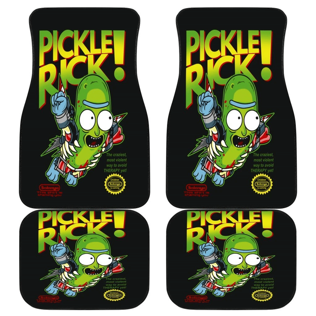 Pickle Rick Funny Cartoon Car Floor Mats 191029 Pickle Rick Funny Cartoon Car Floor Mats 191029