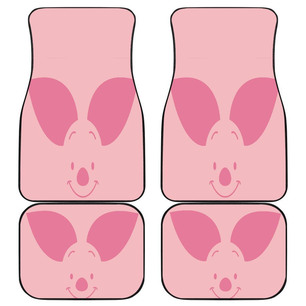 Piglet Emblems Logo in Pink theme Car Floor Mats 191029 Piglet Emblems Logo in Pink theme Car Floor Mats 191029